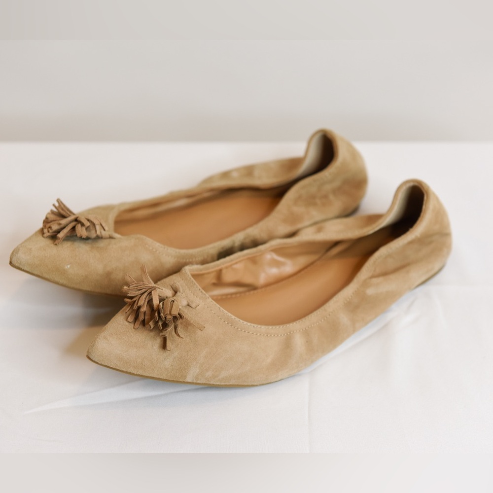 J. Crew Suede Stretch Flats Women’s Size 8.5